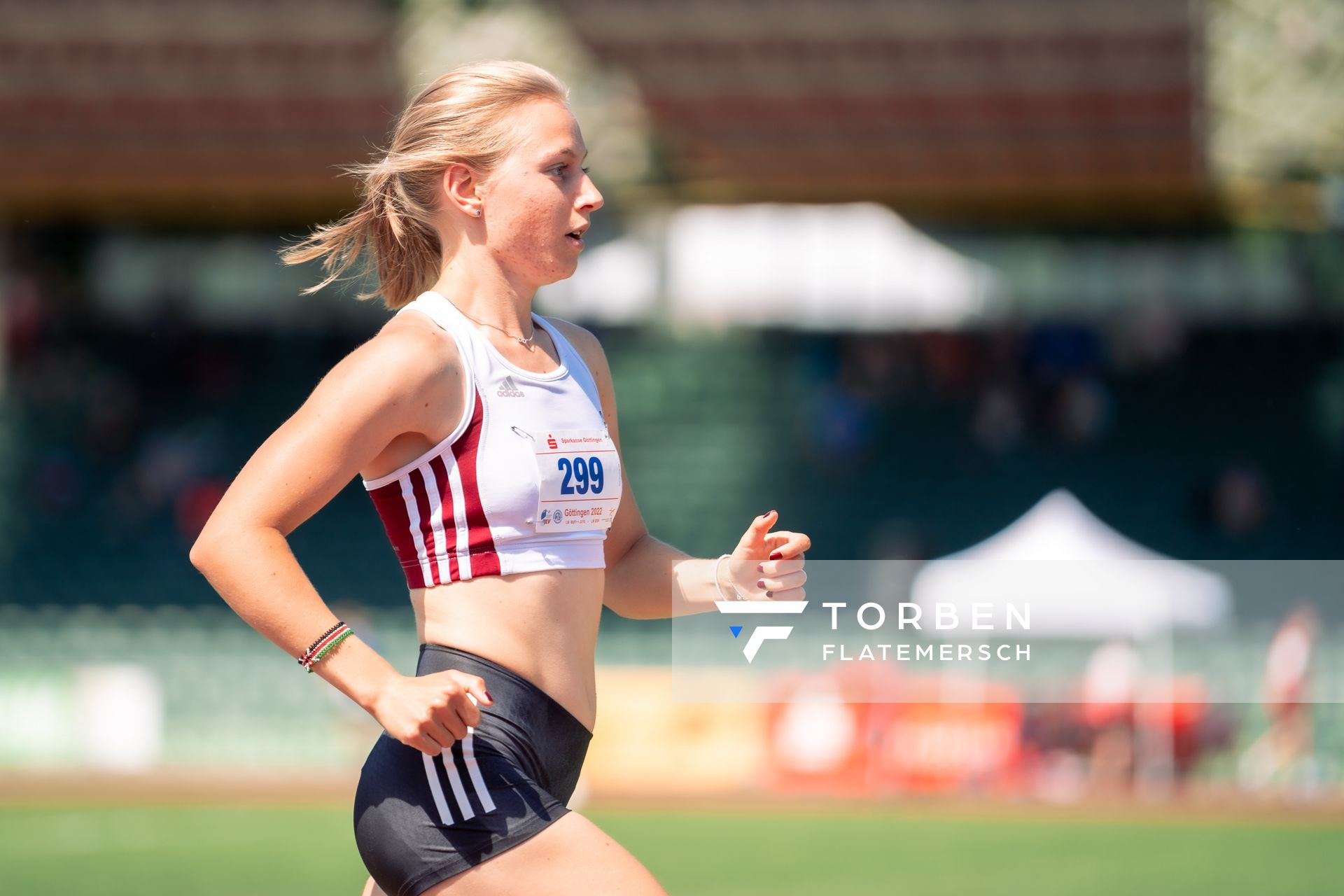 Ann-Christin Opitz (SC Melle 03) am 03.07.2022 waehrend den NLV+BLV Leichtathletik-Landesmeisterschaften im Jahnstadion in Goettingen (Tag 1)